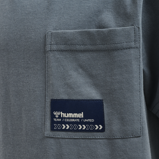 hmlROCKY T-SHIRT S/S, STORMY WEATHER, packshot