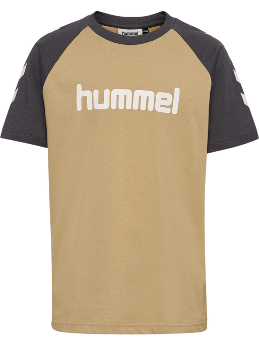 hmlJR LOGO T-SHIRT S/S, CORNSTALK, packshot