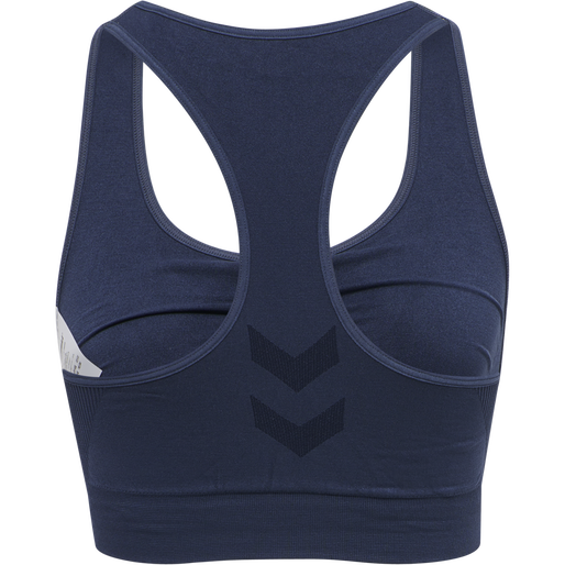 hmlTIF SEAMLESS SPORTS TOP, BLACK IRIS, packshot