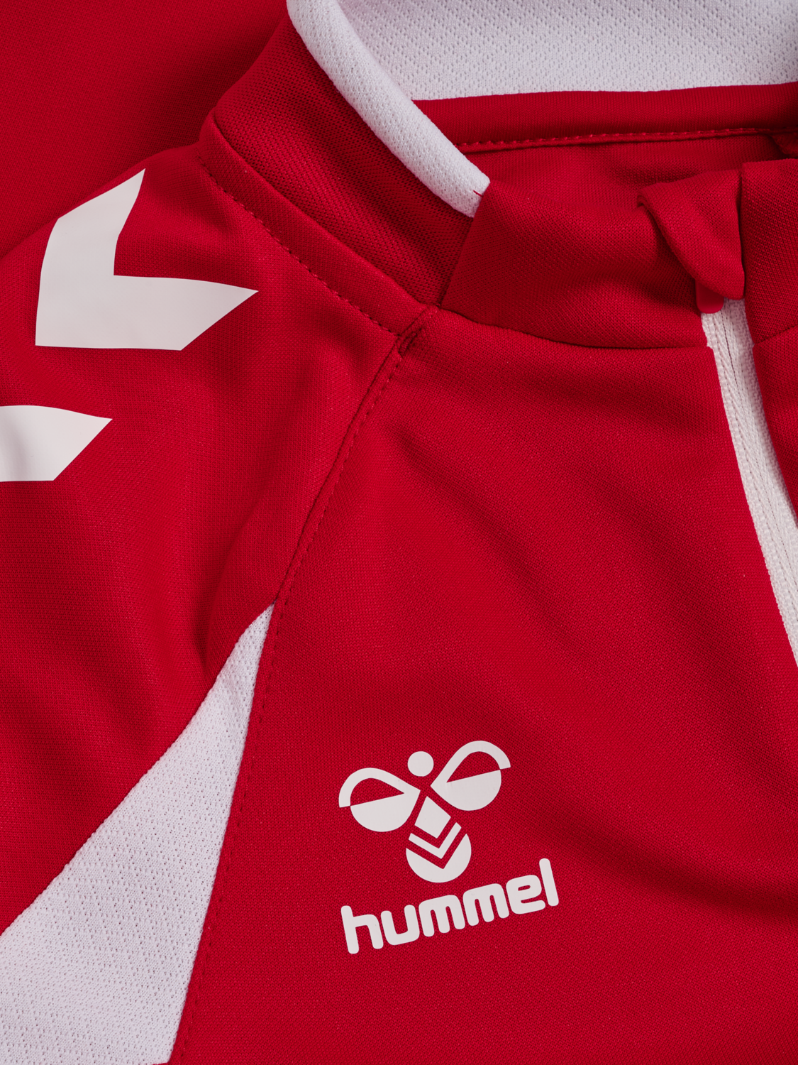 hmlCORE 2.0 HALF ZIP KIDS, TRUE RED/WHITE, packshot