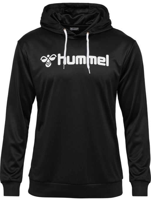 hmlLOGO HOODIE, BLACK, packshot