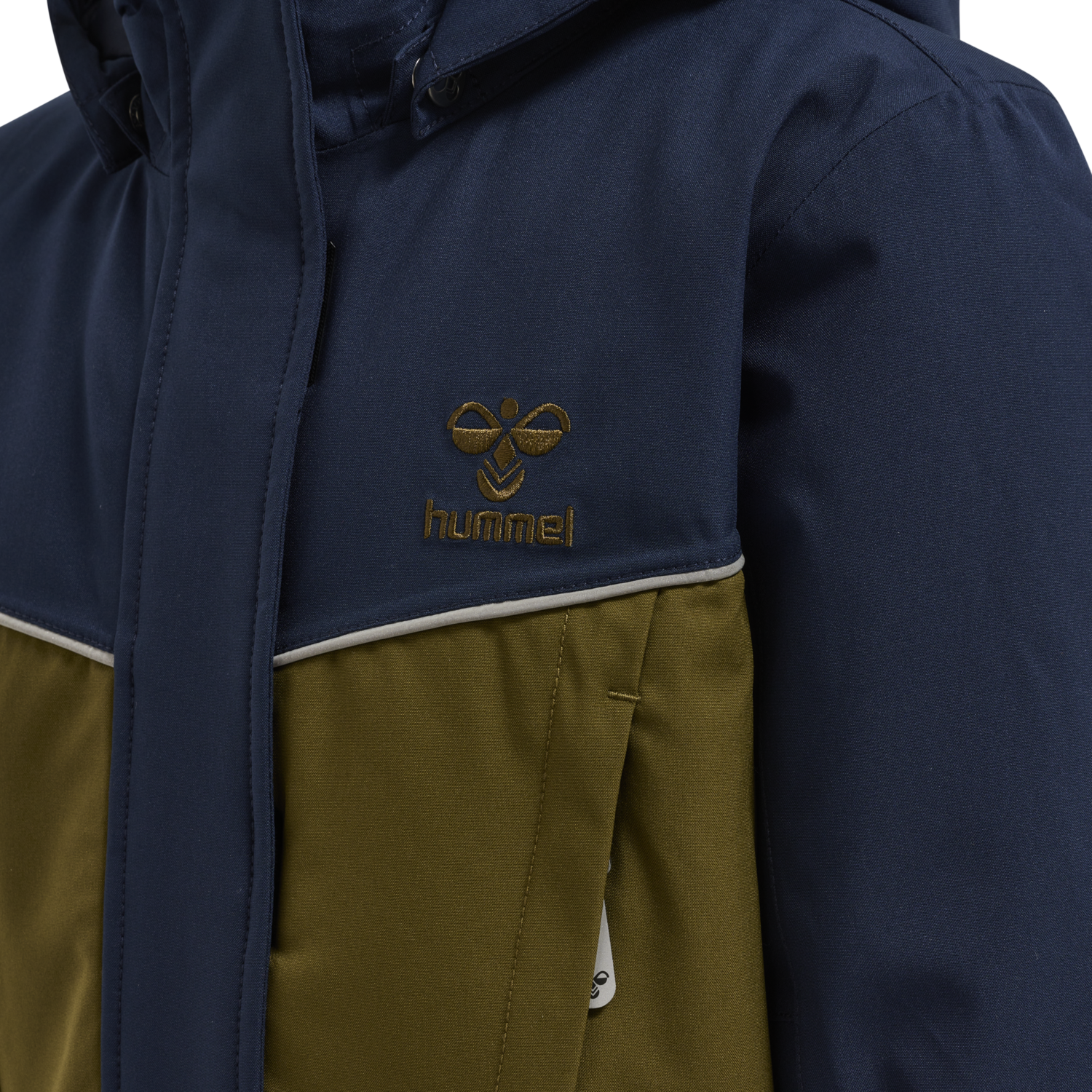 hmlCONRAD TEX JACKET, BLACK IRIS, packshot