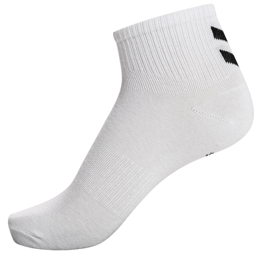 hmlCHEVRON 6-PACK  MID CUT SOCKS, WHITE/WHITE hmlCHEVRON 6-PACK  MID CUT SOCKS, WHITE/WHITE, packshot
