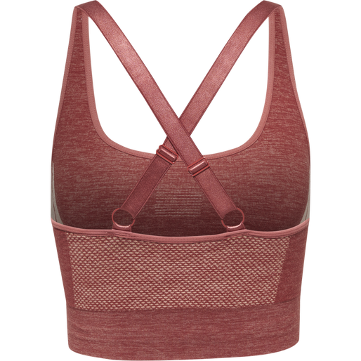 hmlCLEA SEAMLESS  SPORTS TOP, WITHERED ROSE, packshot