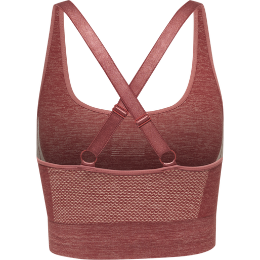 hmlCLEA SEAMLESS  SPORTS TOP, WITHERED ROSE/ROSE TAN MELANGE, packshot