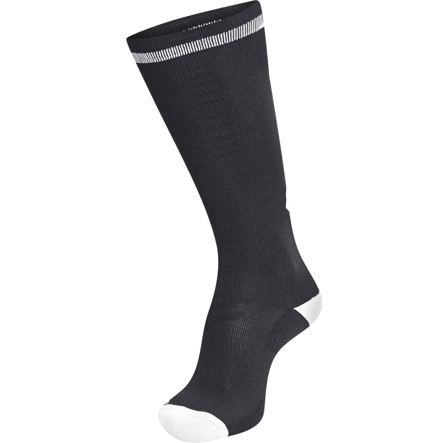ELITE INDOOR SOCK HIGH, BLACK/WHITE, packshot