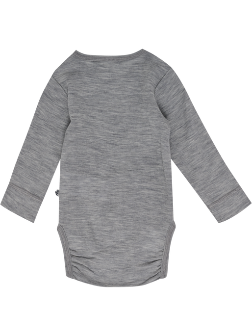 hmlMINI WOOL RIB BODY L/S, GREY MELANGE hmlMINI WOOL RIB BODY L/S, GREY MELANGE, packshot