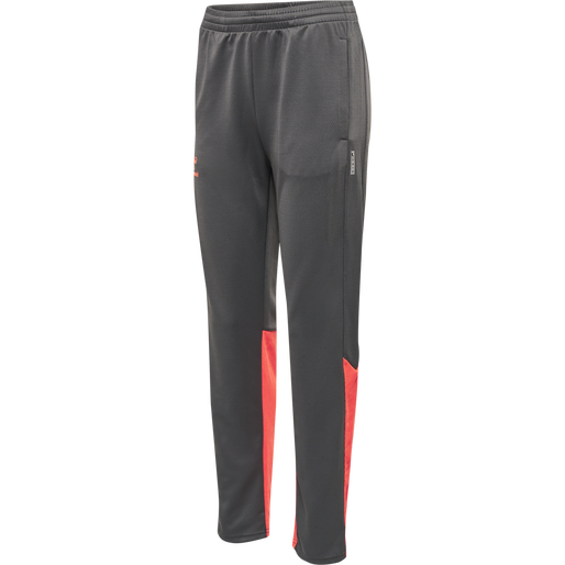 hmlONGRID POLY PANTS WO, FORGED IRON/NASTURIUM hmlONGRID POLY PANTS WO, FORGED IRON/NASTURIUM, packshot