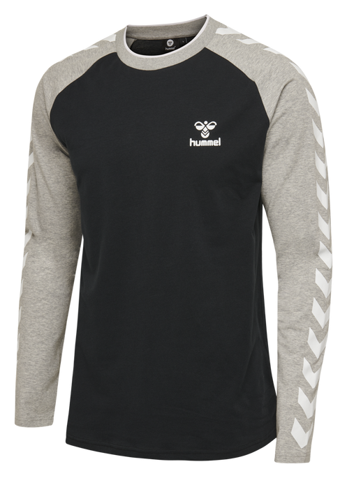 hmlMARK T-SHIRT L/S, BLACK hmlMARK T-SHIRT L/S, BLACK, packshot