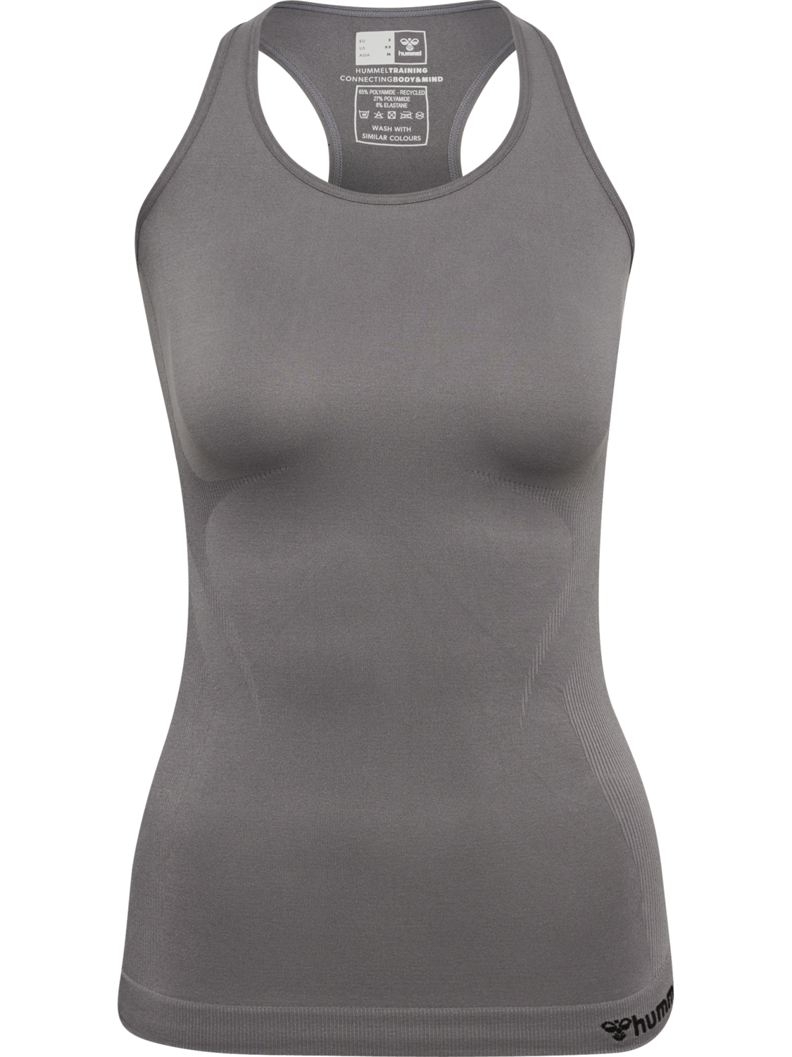 hmlTIF SEAMLESS TOP, CHARCOAL GRAY, packshot