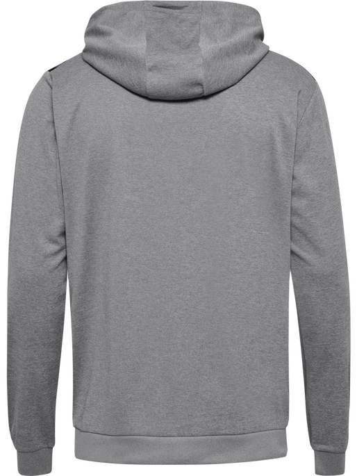 hmlAUTHENTIC PL ZIP HOODIE, GREY MELANGE hmlAUTHENTIC PL ZIP HOODIE, GREY MELANGE, packshot