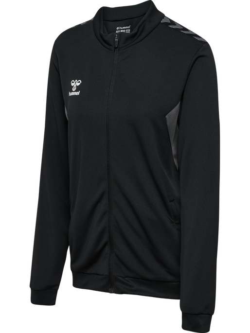 hmlAUTHENTIC PL ZIP JACKET WOMAN, BLACK, packshot