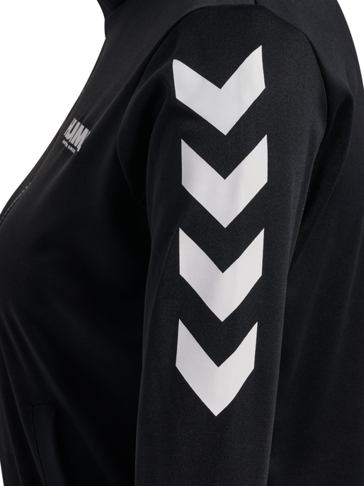 hmlLEGACY EVY POLY ZIP JACKET, BLACK hmlLEGACY EVY POLY ZIP JACKET, BLACK, packshot
