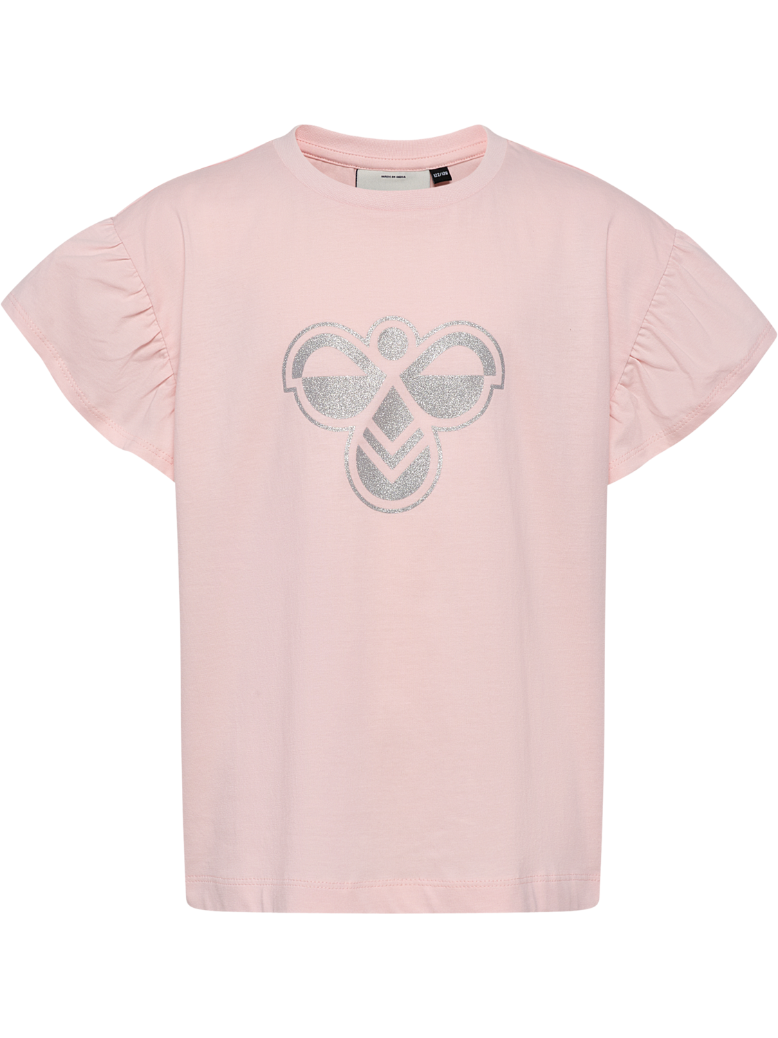 hmlJR RUFFLE T-SHIRT SS BIG BEE, PALE LILAC, packshot