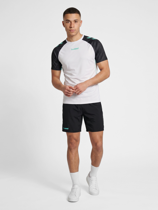 hmlBLAZE 2.0 TRAINING JERSEY S/S, VAPOROUS GRAY/POOL BLUE, model