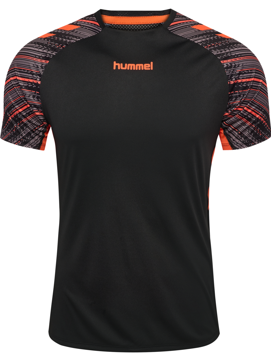 hmlBLAZE PRO TRAINING JERSEY S/S, BLACK/ORANGE, packshot