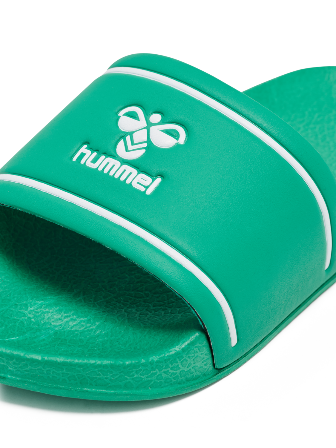 POOL SLIDE JR , GREEN/WHITE, packshot