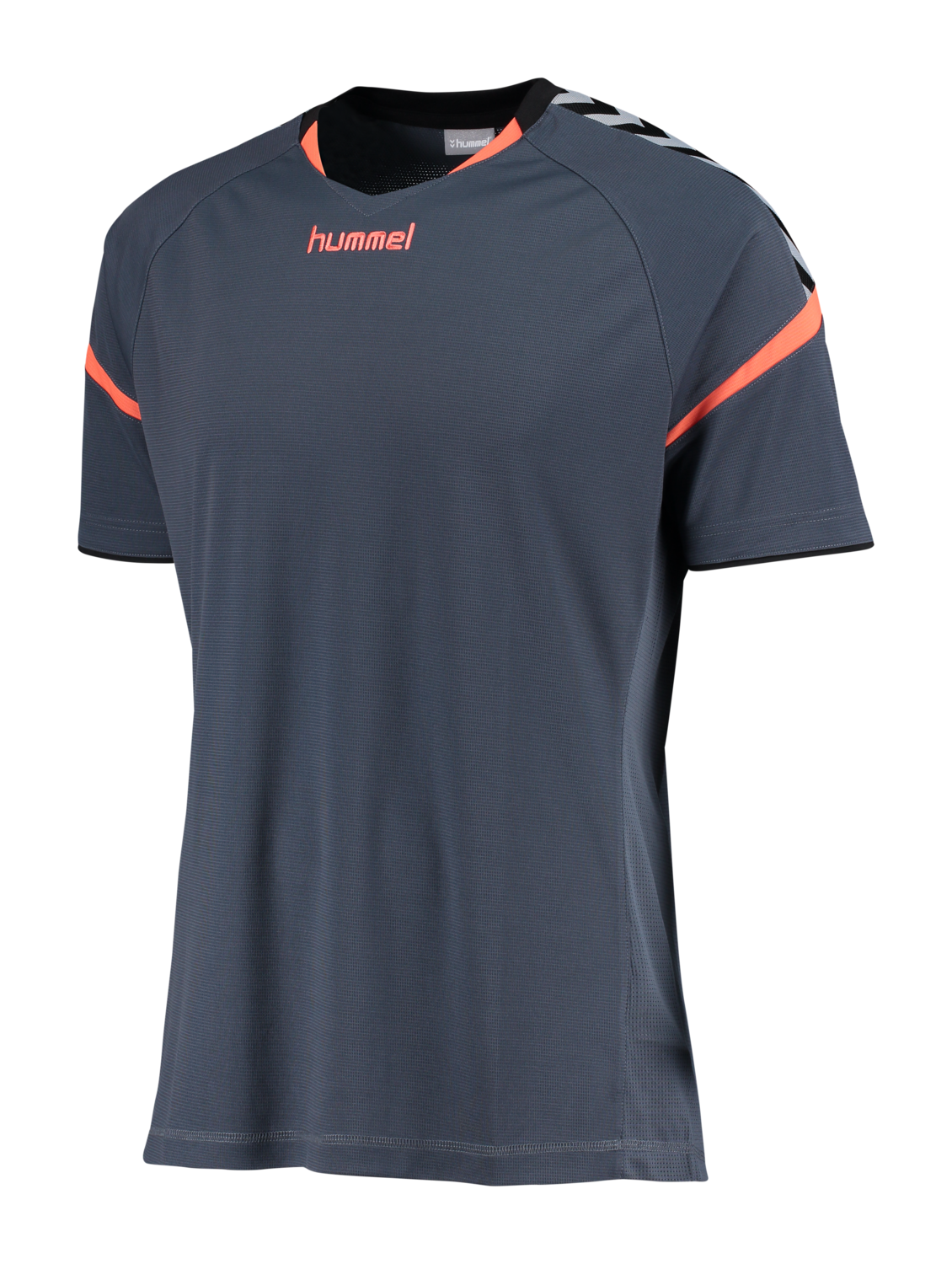 AUTH. CHARGE SS POLY JERSEY, OMBRE BLUE/NASTURIUM, packshot