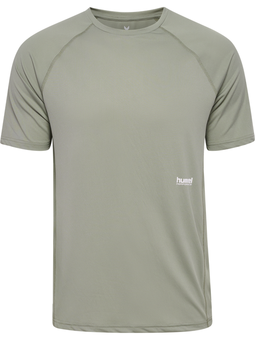 hmlPULSE WORKOUT T-SHIRT S/S, SEAGRASS, packshot