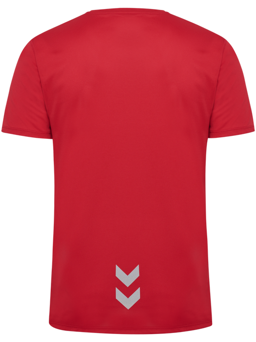hmlRUN JERSEY S/S, TANGO RED, packshot
