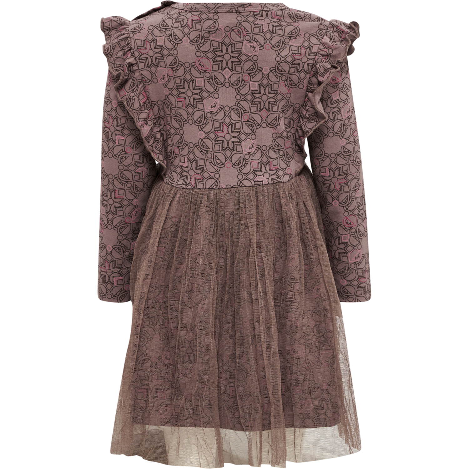 hmlFIA DRESS L/S, DEEP TAUPE, packshot