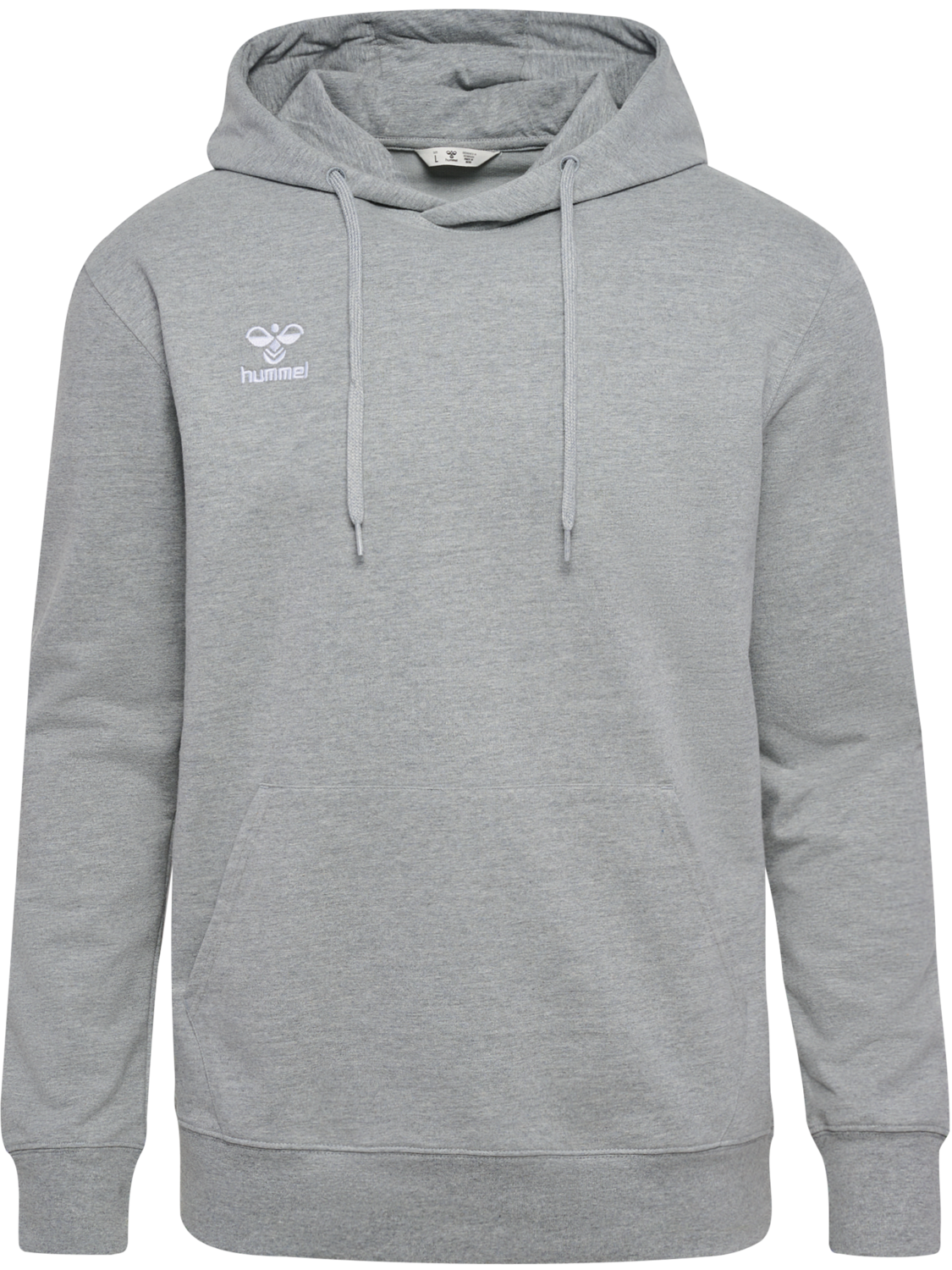 hmlGO 2.0 HOODIE, GREY MELANGE, packshot
