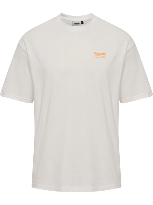 hmlLOOSE T-SHIRT S/S HSW FOOTBALL, BLANC DE BLANC, packshot