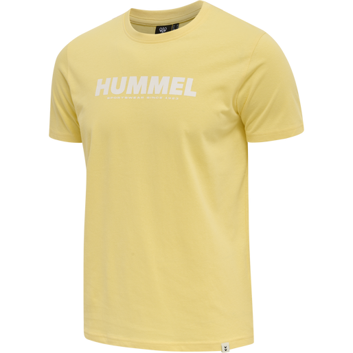 hmlLEGACY T-SHIRT, GOLDEN HAZE, packshot