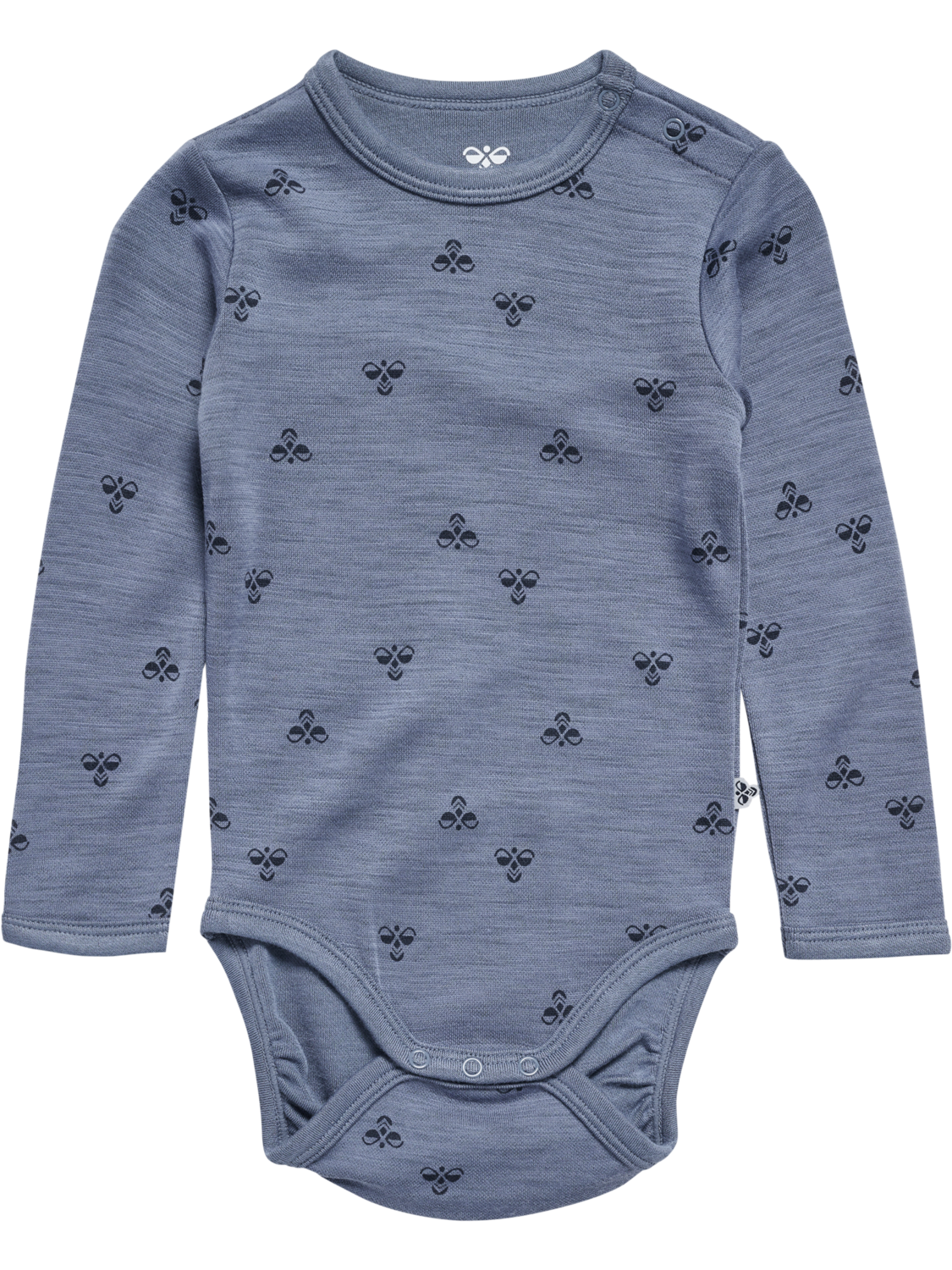 hmlMINI WOOL BODY L/S, FLINT STONE, packshot