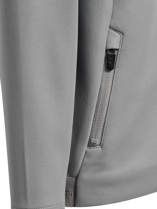 hmlCIMA 2.0 ZIP HOODIE KIDS, ALLOY hmlCIMA 2.0 ZIP HOODIE KIDS, ALLOY, packshot