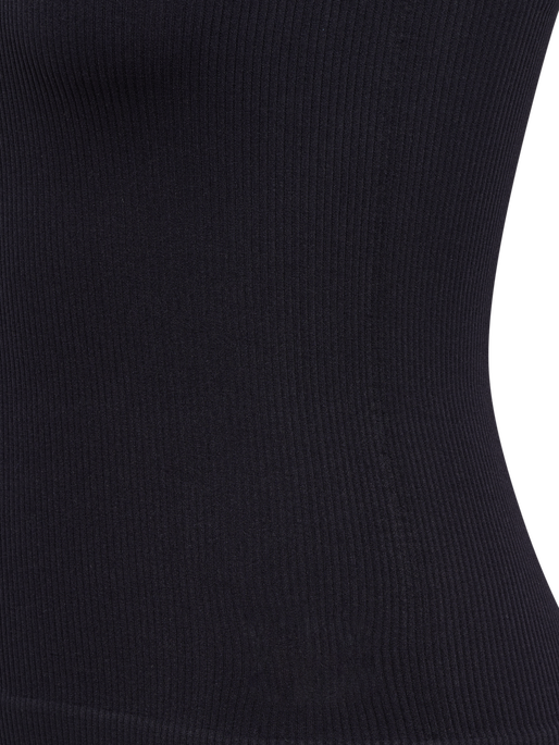 hmlPULSE SEAMLESS RIB W TANK TOP, BLACK, packshot