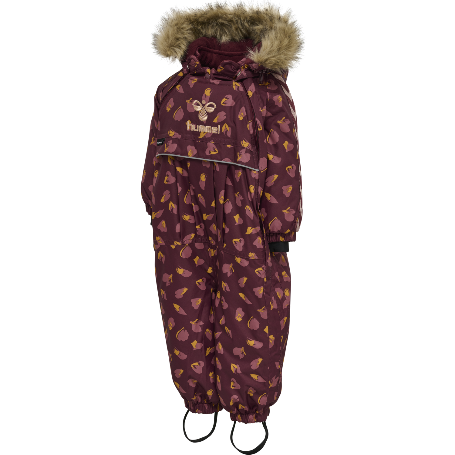 hmlMOON TEX SNOWSUIT, WINDSOR WINE, packshot