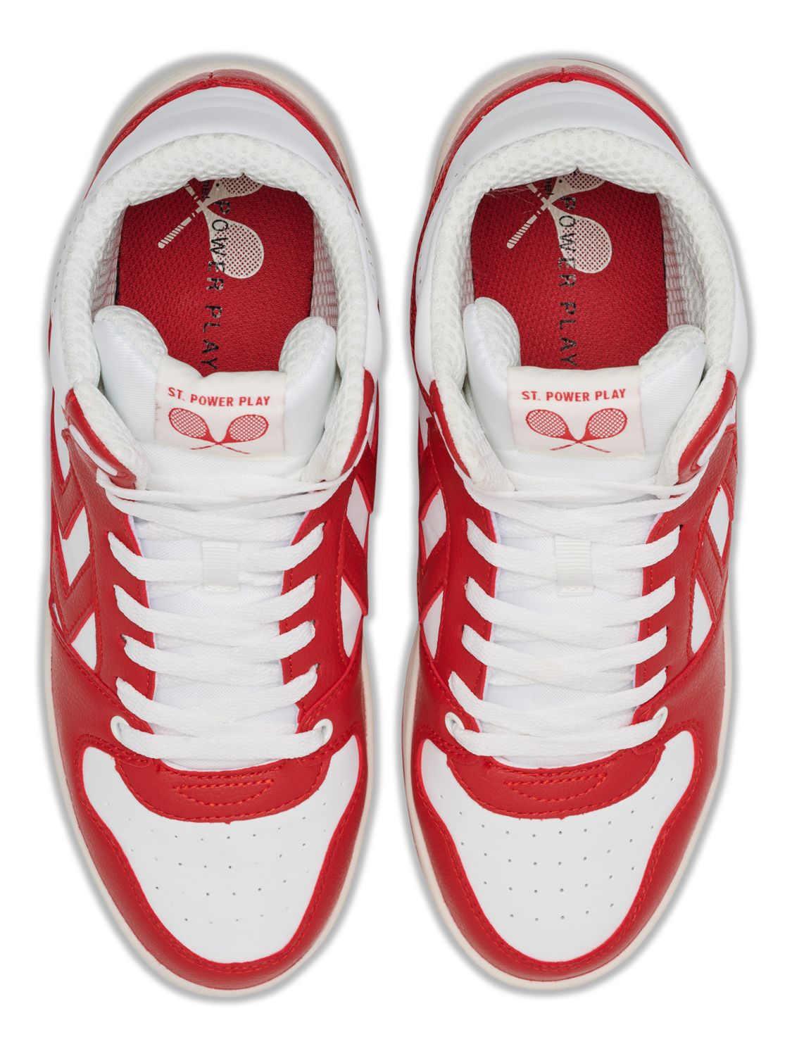 ST. POWER PLAY MID RT, WHITE/RED, packshot
