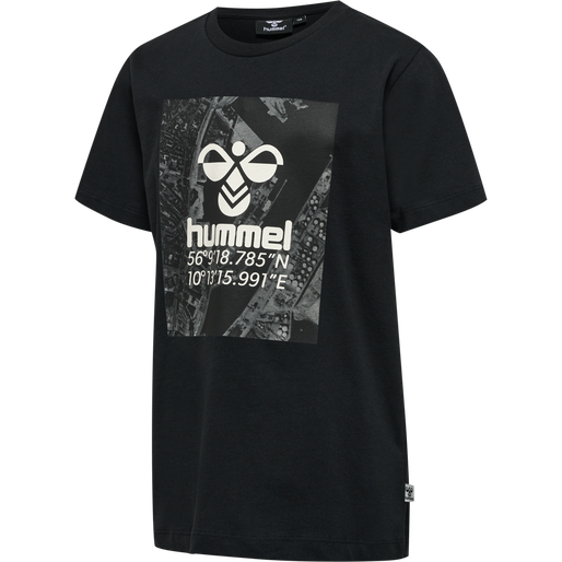 hmlSATELLITE T-SHIRT S/S, BLACK, packshot