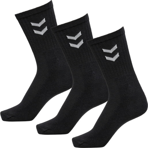 3-Pack Basic Sock, BLACK, packshot