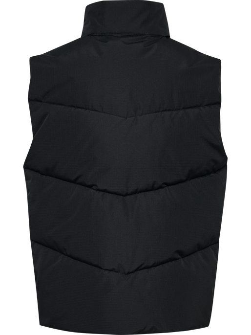 hmlJR PUFFER VEST, BLACK hmlJR PUFFER VEST, BLACK, packshot