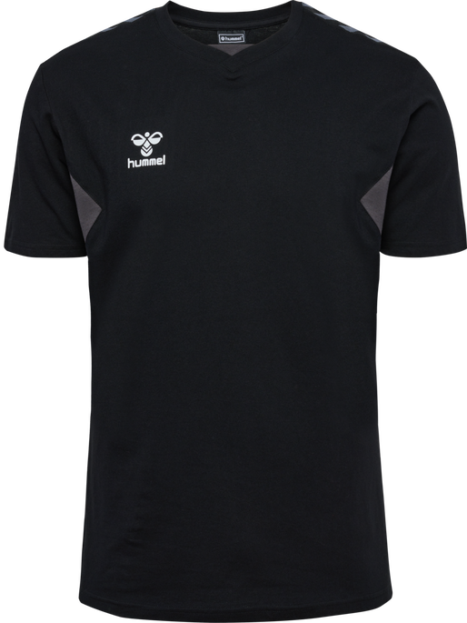 hmlAUTHENTIC CO T-SHIRT S/S, BLACK, packshot