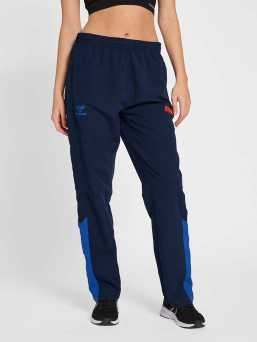 hmlPRO GRID WOVEN PANTS WO, MARITIME BLUE/SURF THE WEB, model