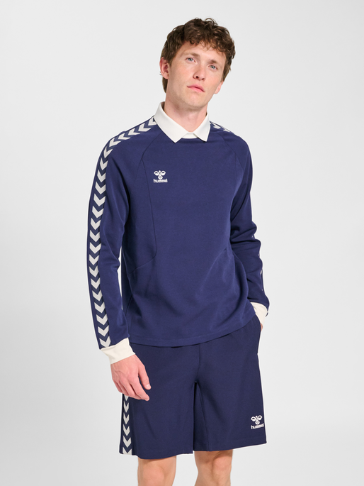 hmlROOT POLO L/S, MARINE, model