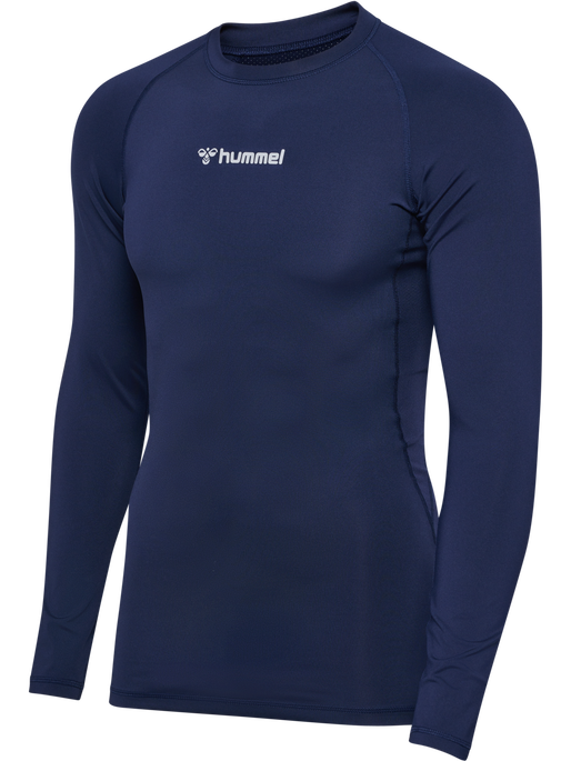 hmlBL PERFORMANCE TEE L/S, MARINE, packshot