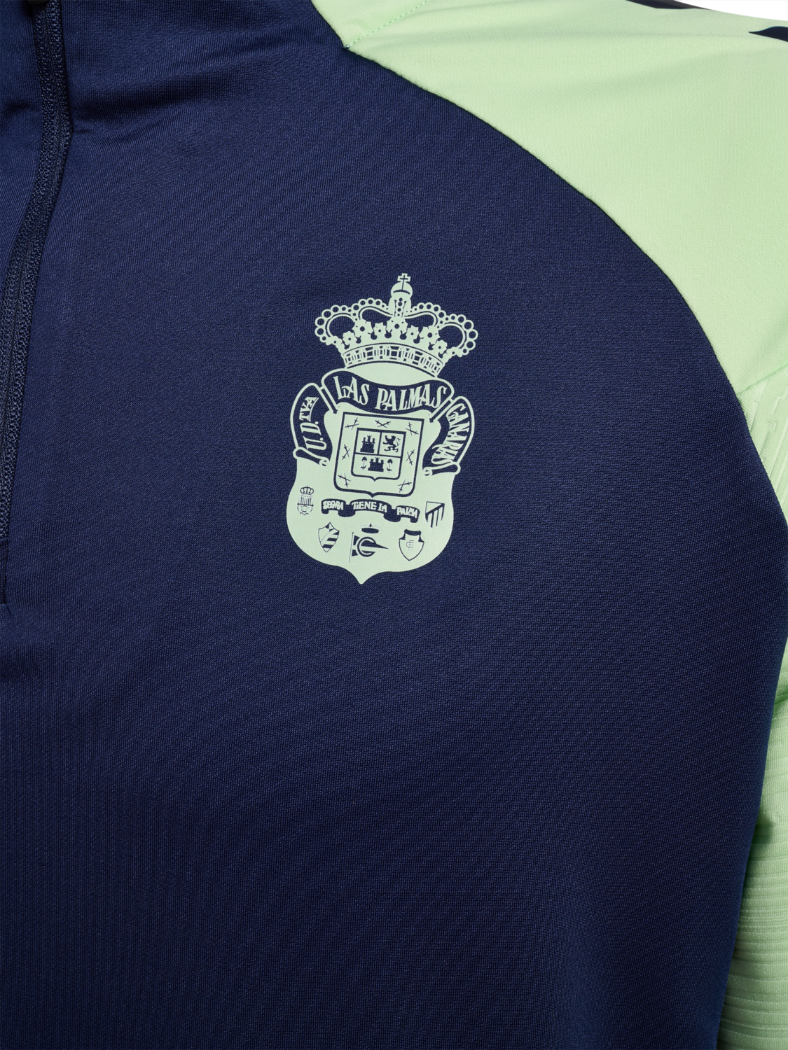 hmlPRO TRAINING HALF ZIP, !MARINE/PATINA GREEN, packshot