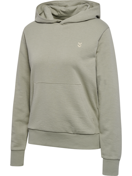 hmlPULSE W SWEAT HOODIE, SEAGRASS, packshot