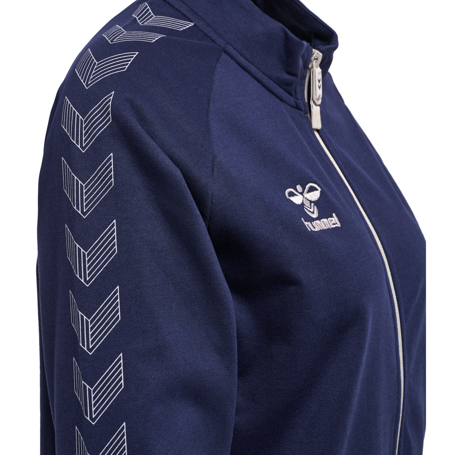 hmlMOVE GRID COTTON ZIP JACKET WOMA, MARINE, packshot