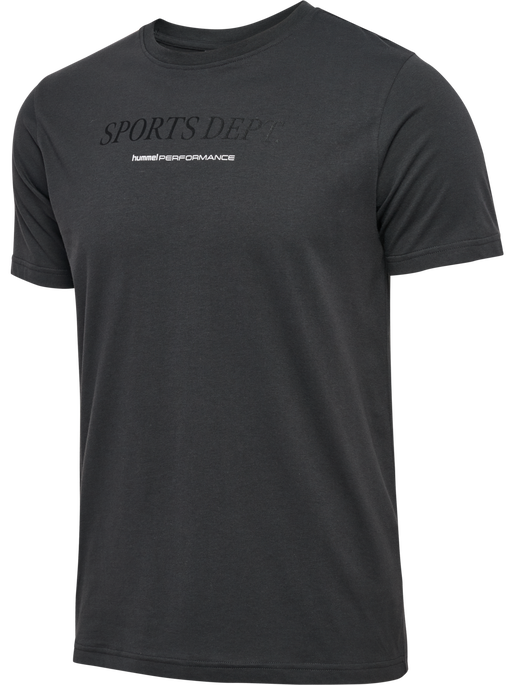 hmlPULSE GRAPHIC T-SHIRT S/S, ASPHALT, packshot