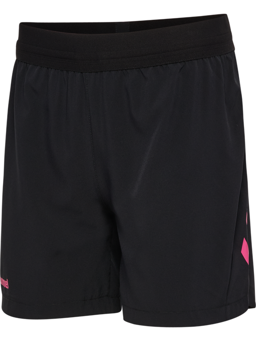 hmlBLAZE PRO TRAINING SHORTS KIDS, BLACK/PINK, packshot