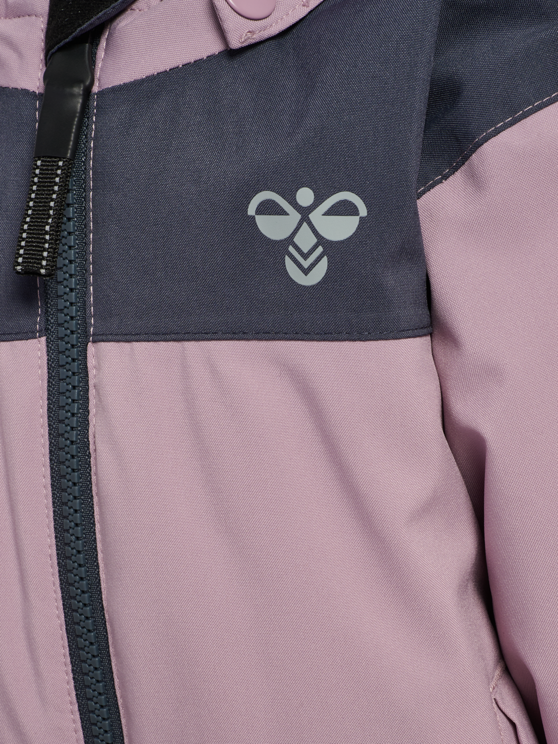 hmlMINI BLOCK SNOWSUIT WP, SEA FOG, packshot