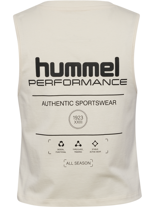 hmlHIIT CROPPED W MUSCLE TANK TOP, TOFU, packshot