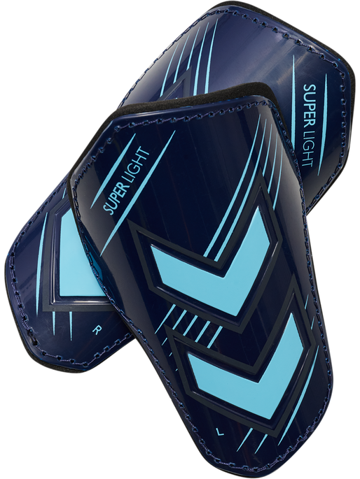 hmlSHIN GUARDS SUPER LIGHT, MARINE/BLUE FISH hmlSHIN GUARDS SUPER LIGHT, MARINE/BLUE FISH, packshot