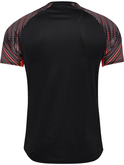 hmlBLAZE PRO TRAINING JERSEY S/S, BLACK/ORANGE hmlBLAZE PRO TRAINING JERSEY S/S, BLACK/ORANGE, packshot