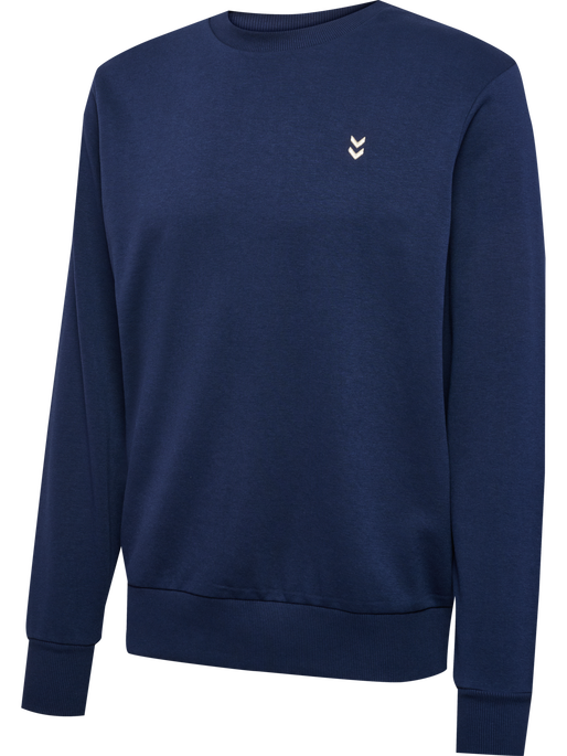 hmlPULSE SWEAT CREWNECK, DRESS BLUES, packshot